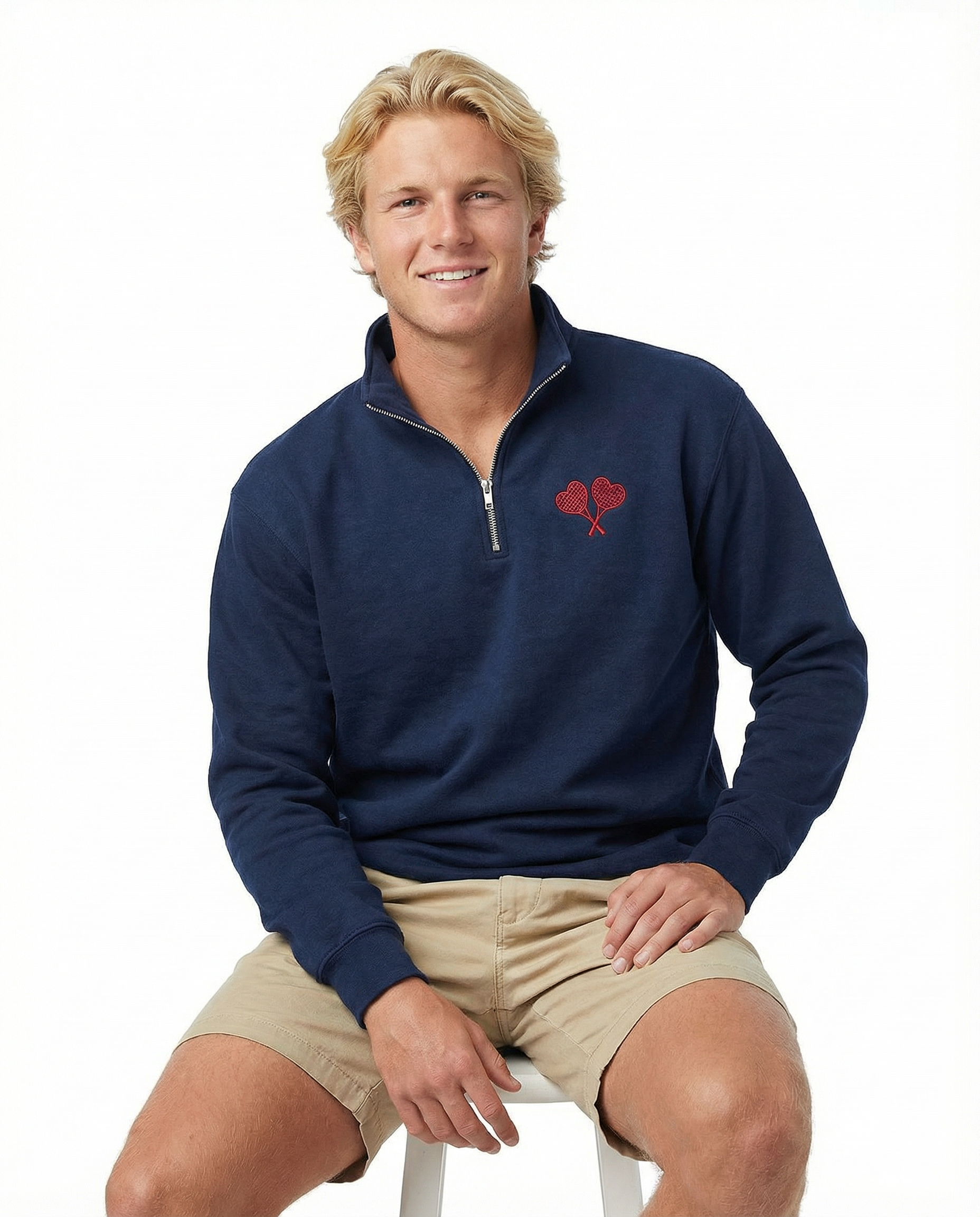 Love All Tennis Men's Quarter Zip Pullover