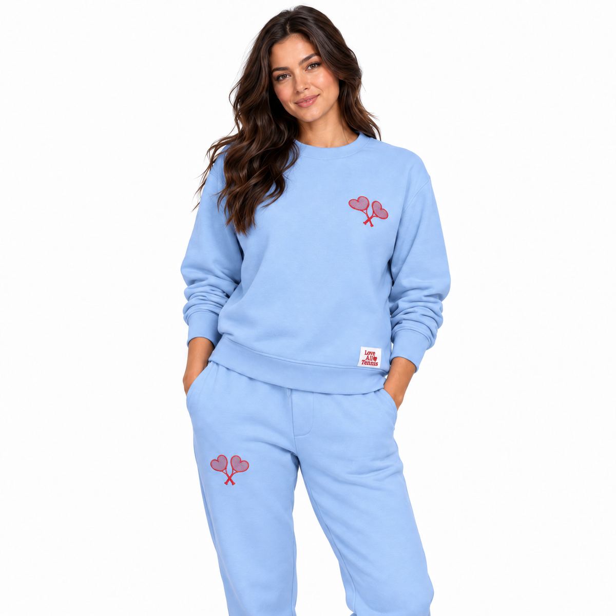 Women's Blue Fay Crew Neck Sweatshirt