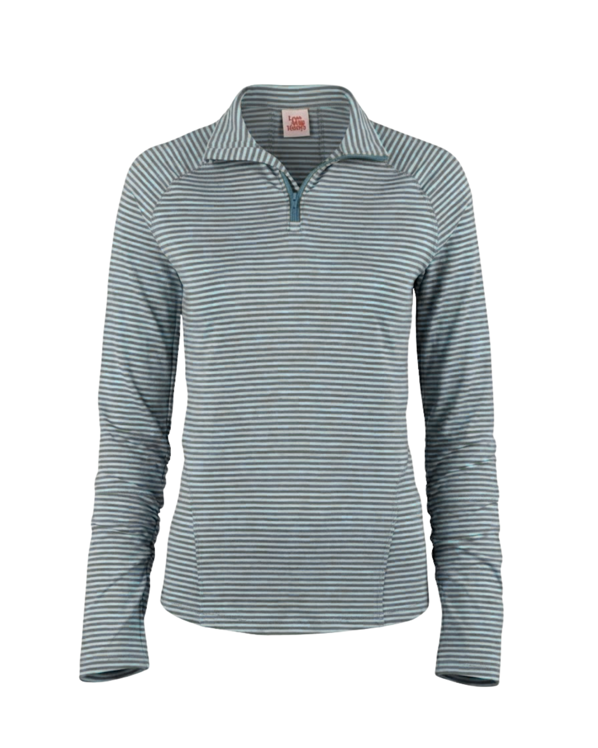 Striped long-sleeve shirt on a white background