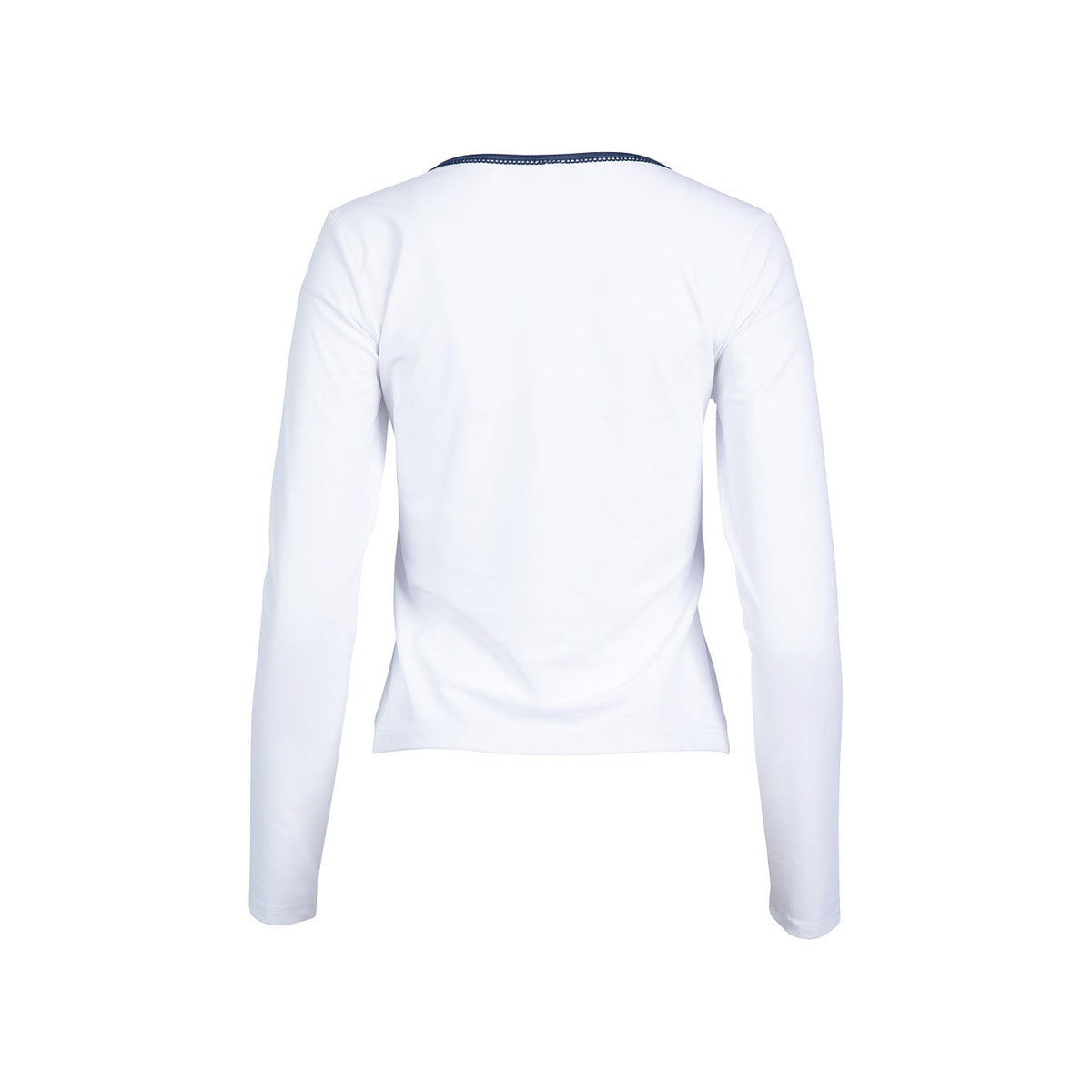 White long-sleeve shirt on a white background