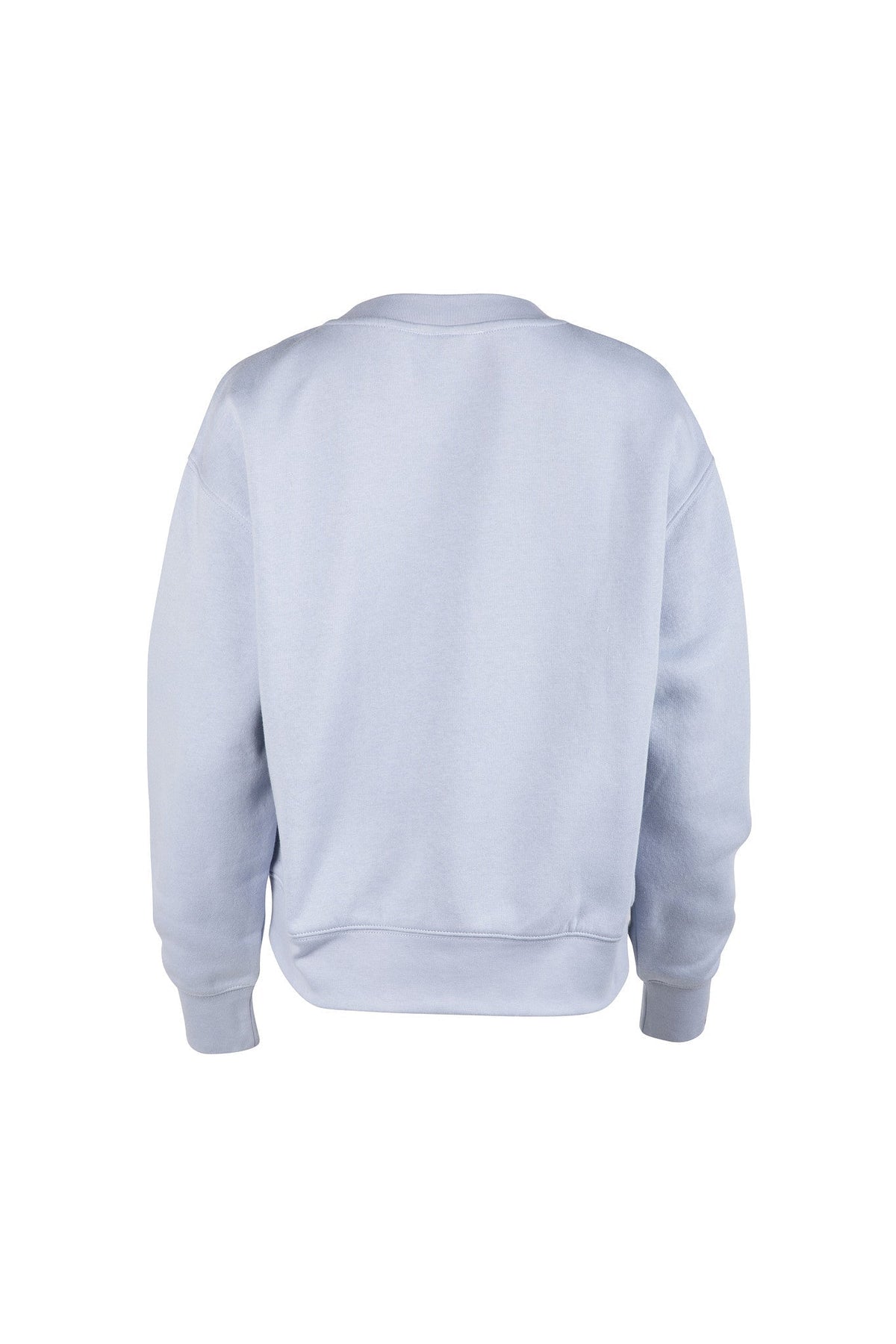 Light blue sweatshirt on a white background