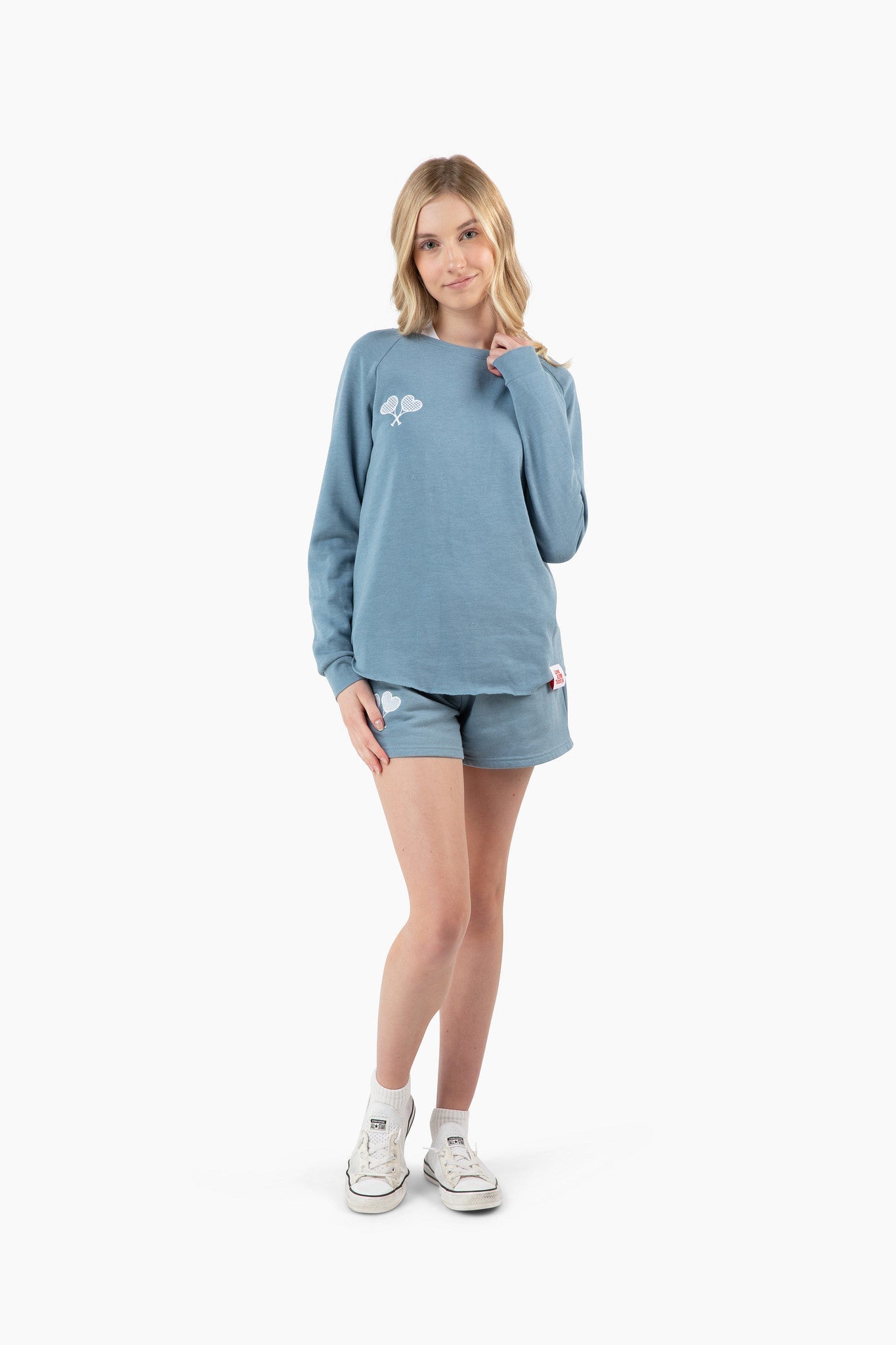 Love All Core Womens Courtney Lightweight Wash Sweatshirt