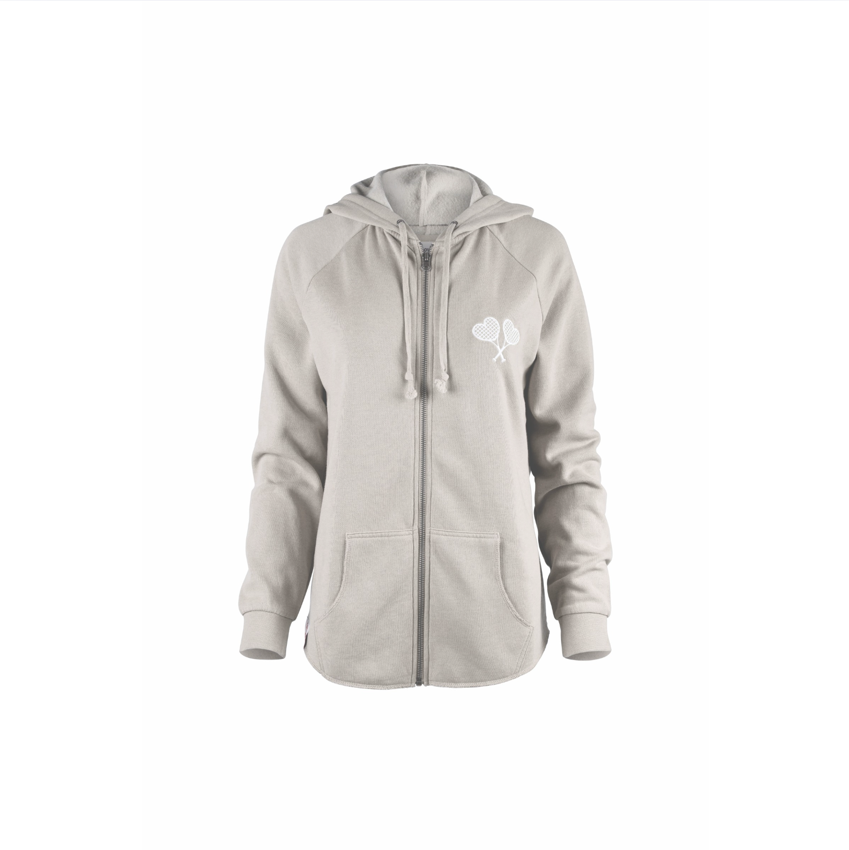 Love All Tennis Women's Courtney Lightweight Wash Zip Hoodie