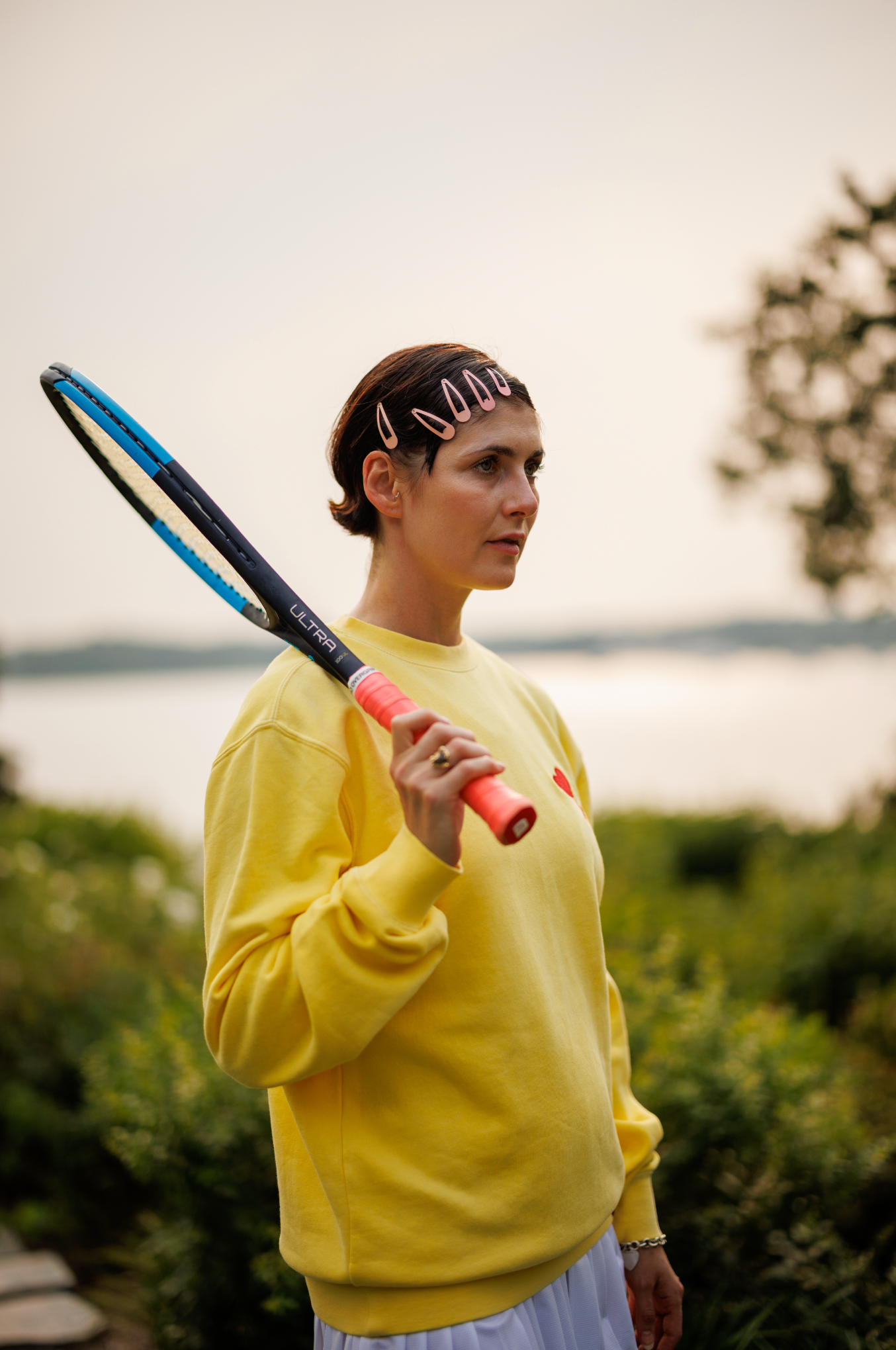 Love All Core Women's Yellow Fay Crew Neck Sweatshirt