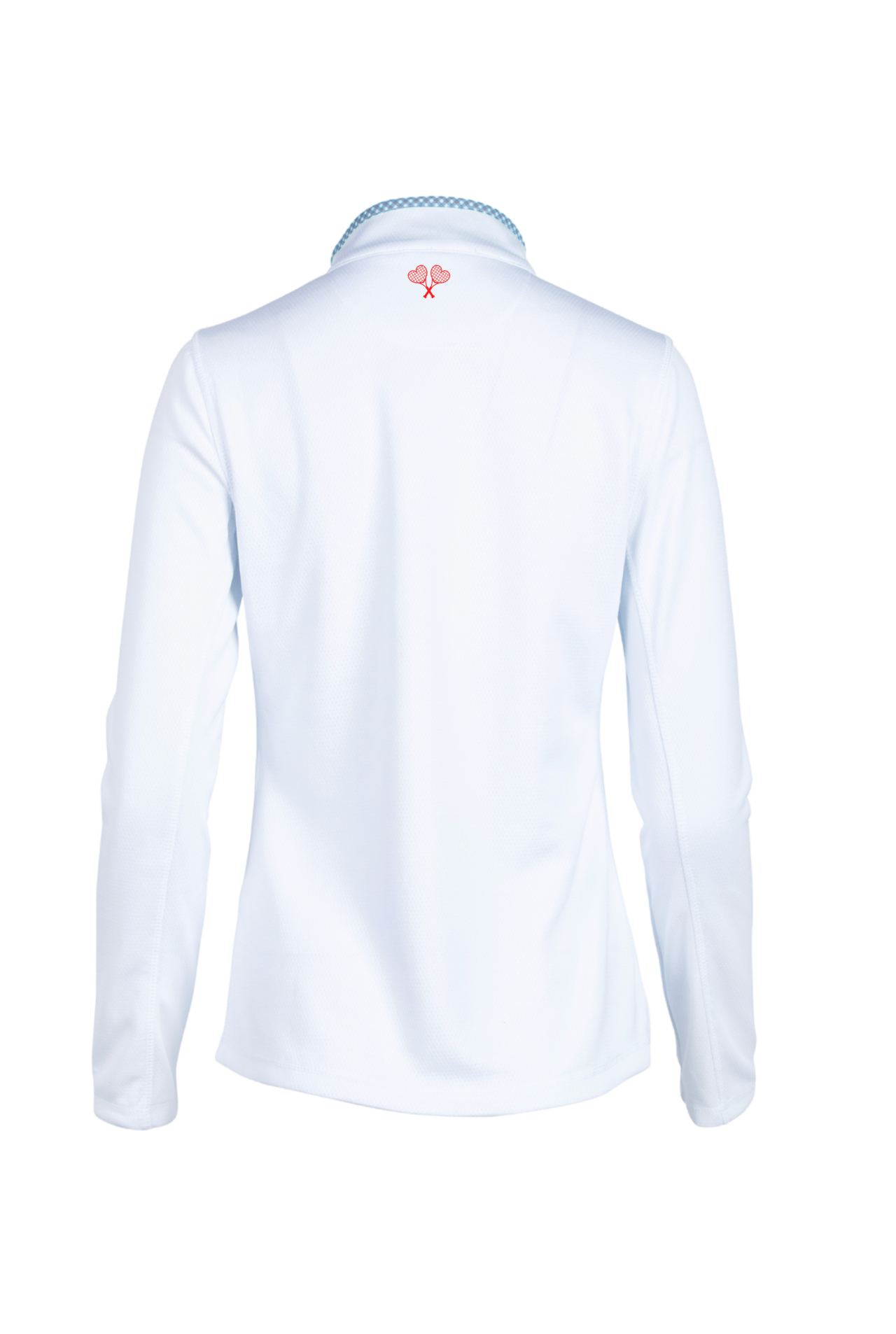 Love All Tennis Women's Tracy 1/4 Zip Jacket Resort Gingham