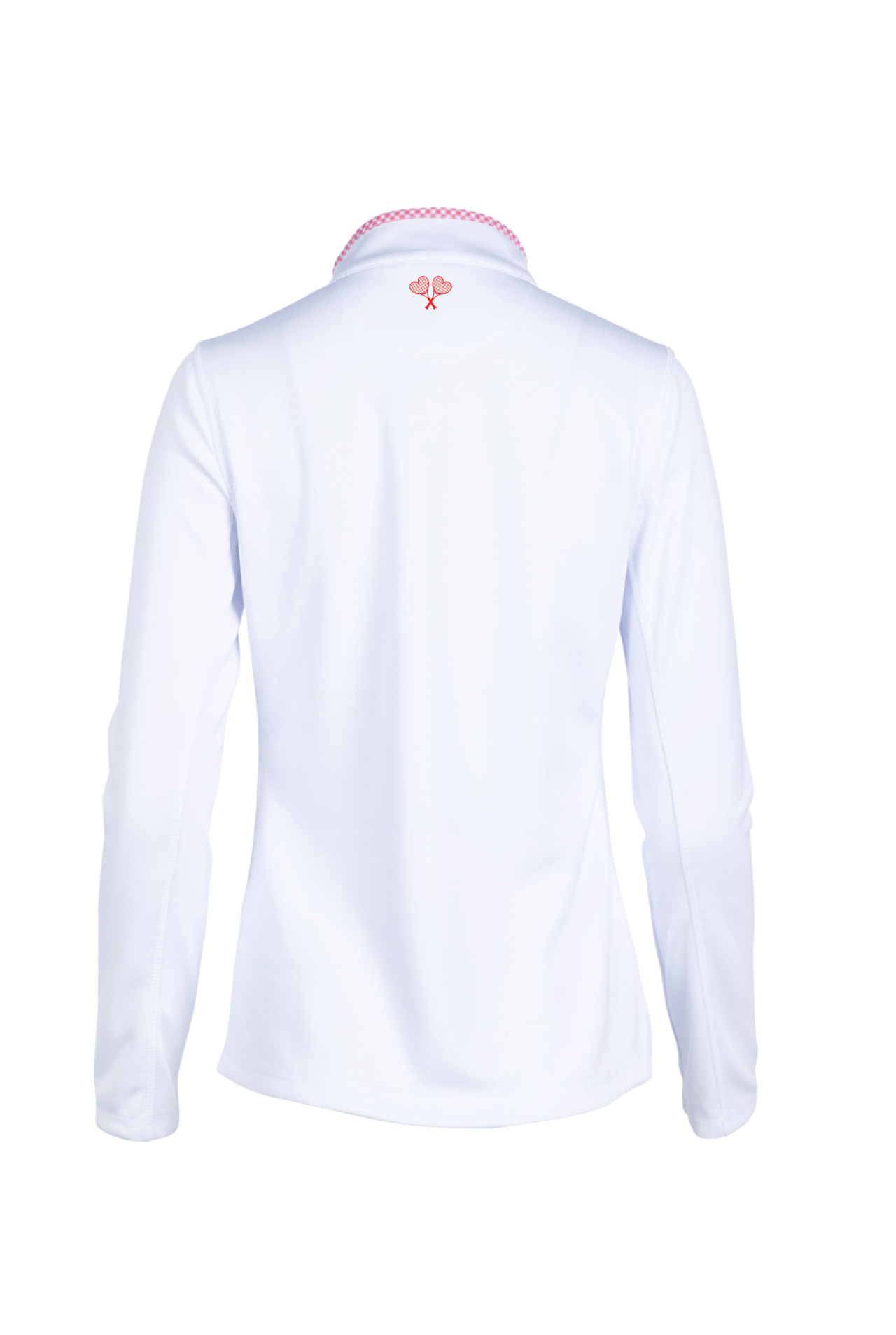 Love All Tennis Women's Tracy 1/4 Zip Jacket Resort Gingham