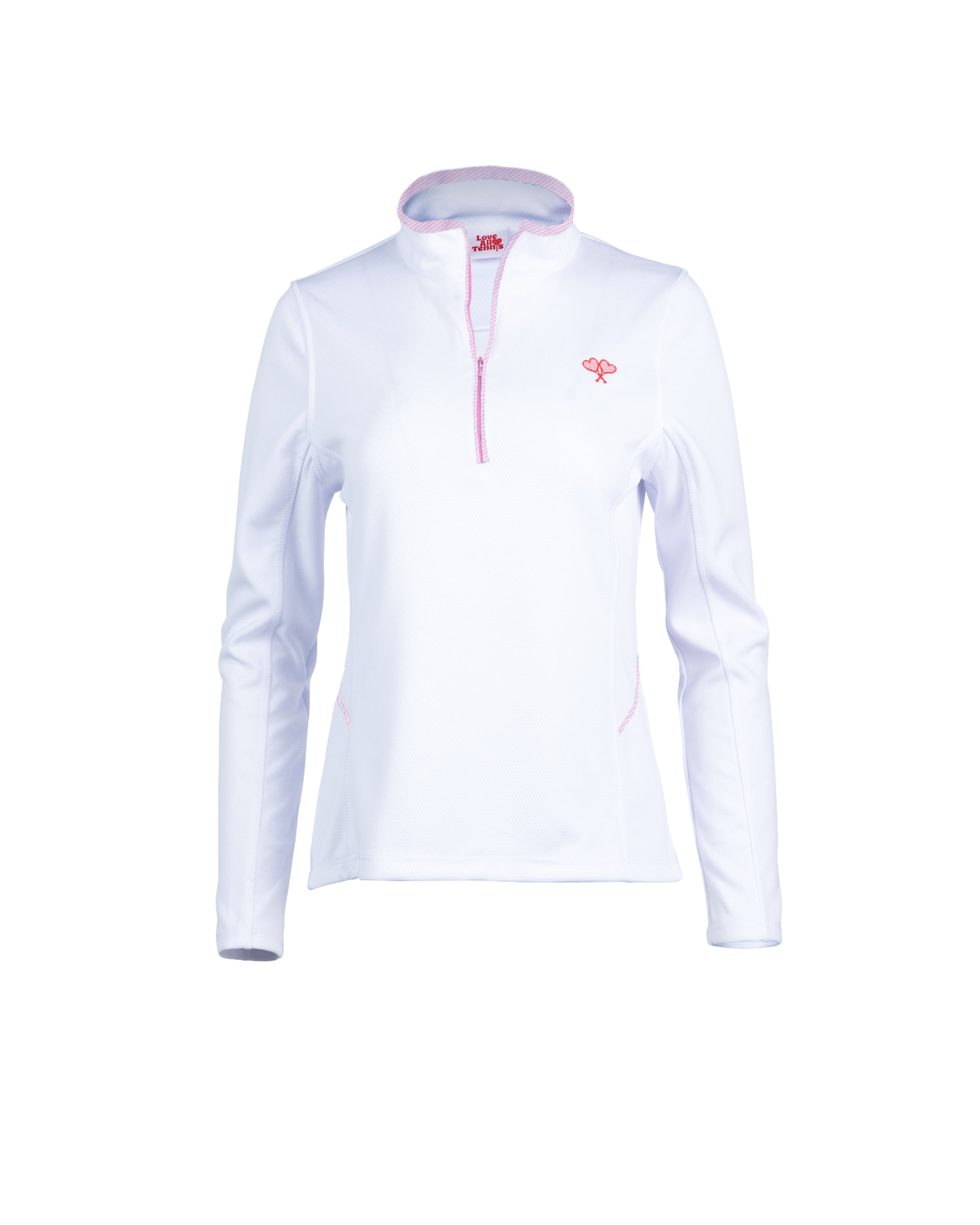 Love All Tennis Women's Tracy 1/4 Zip Jacket Stripes