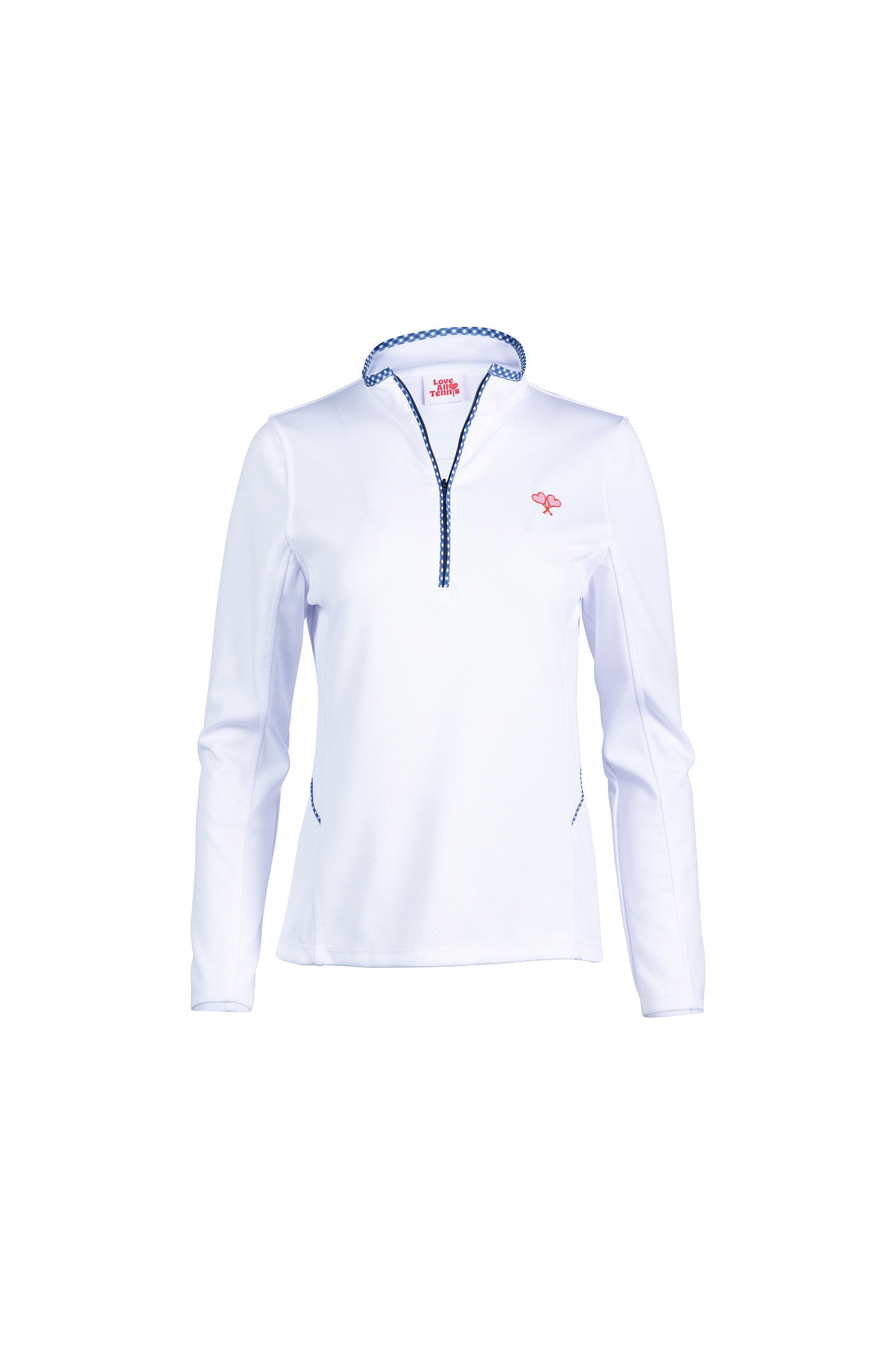Love All Tennis Women's Tracy 1/4 Zip Jacket Gingham
