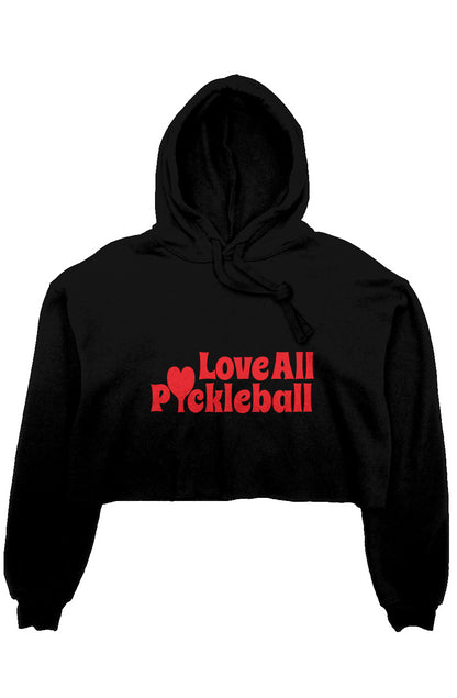 Pickleball crop fleece hoodie