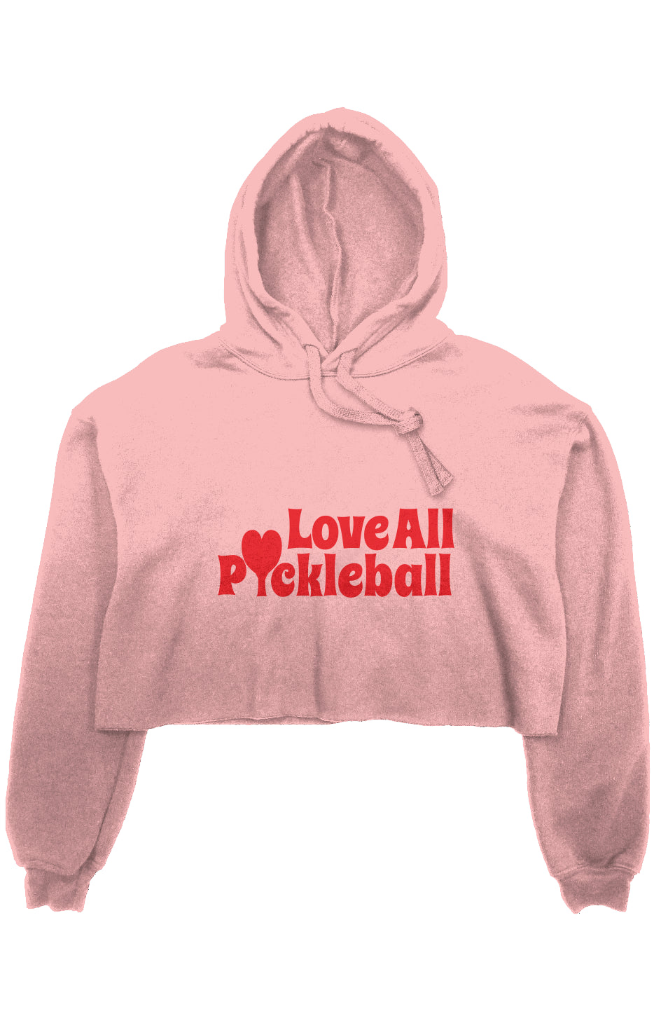 Pickleball crop fleece hoodie