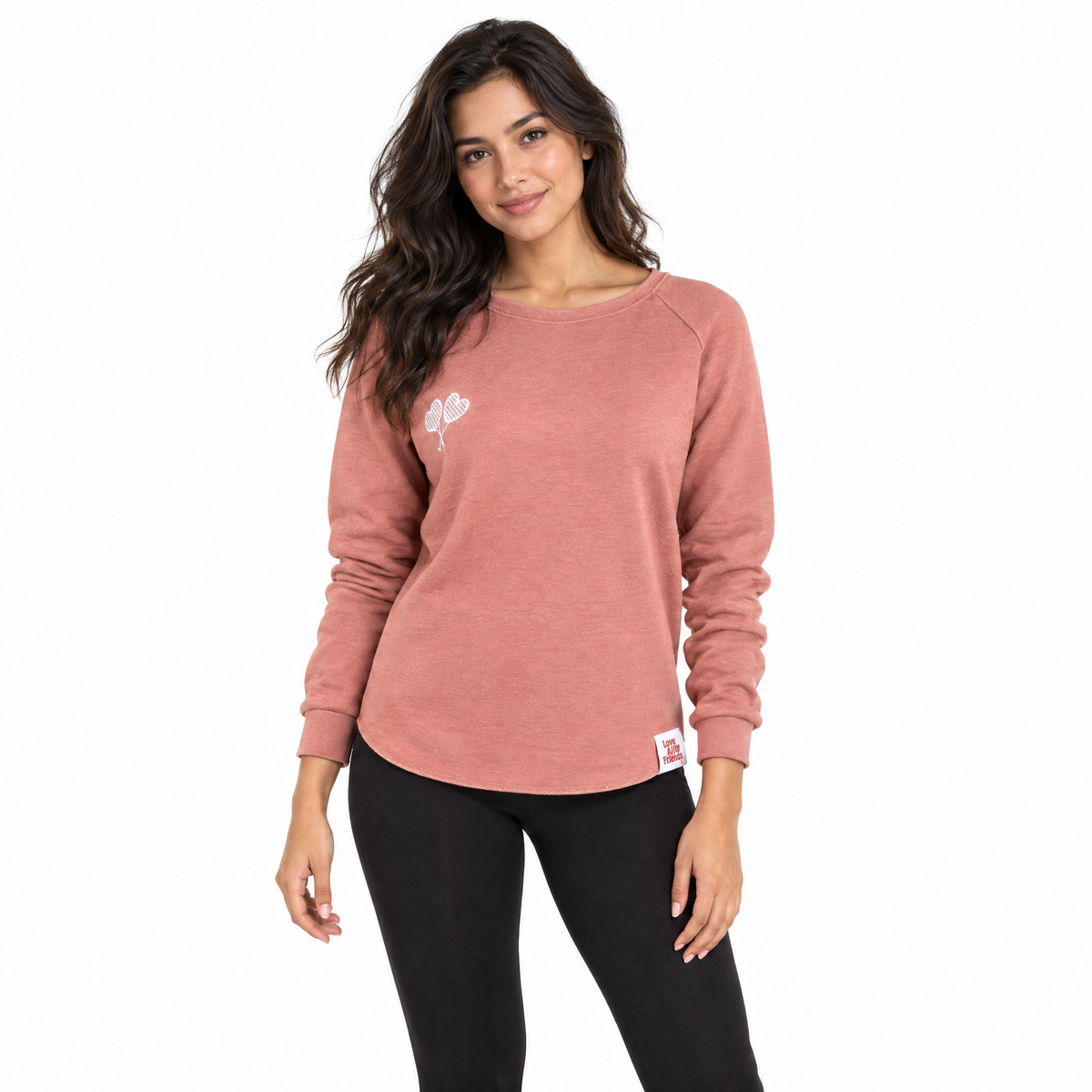 Love All Core Womens Courtney Lightweight Wash Sweatshirt