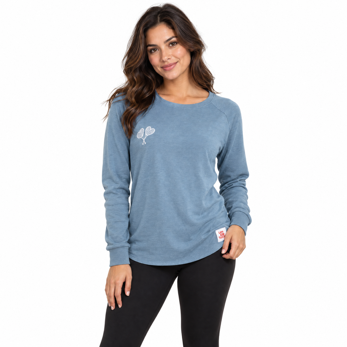 Love All Core Womens Courtney Lightweight Wash Sweatshirt