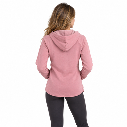 Love All Core Women's Courtney Lightweight Wash Zip Hoodie