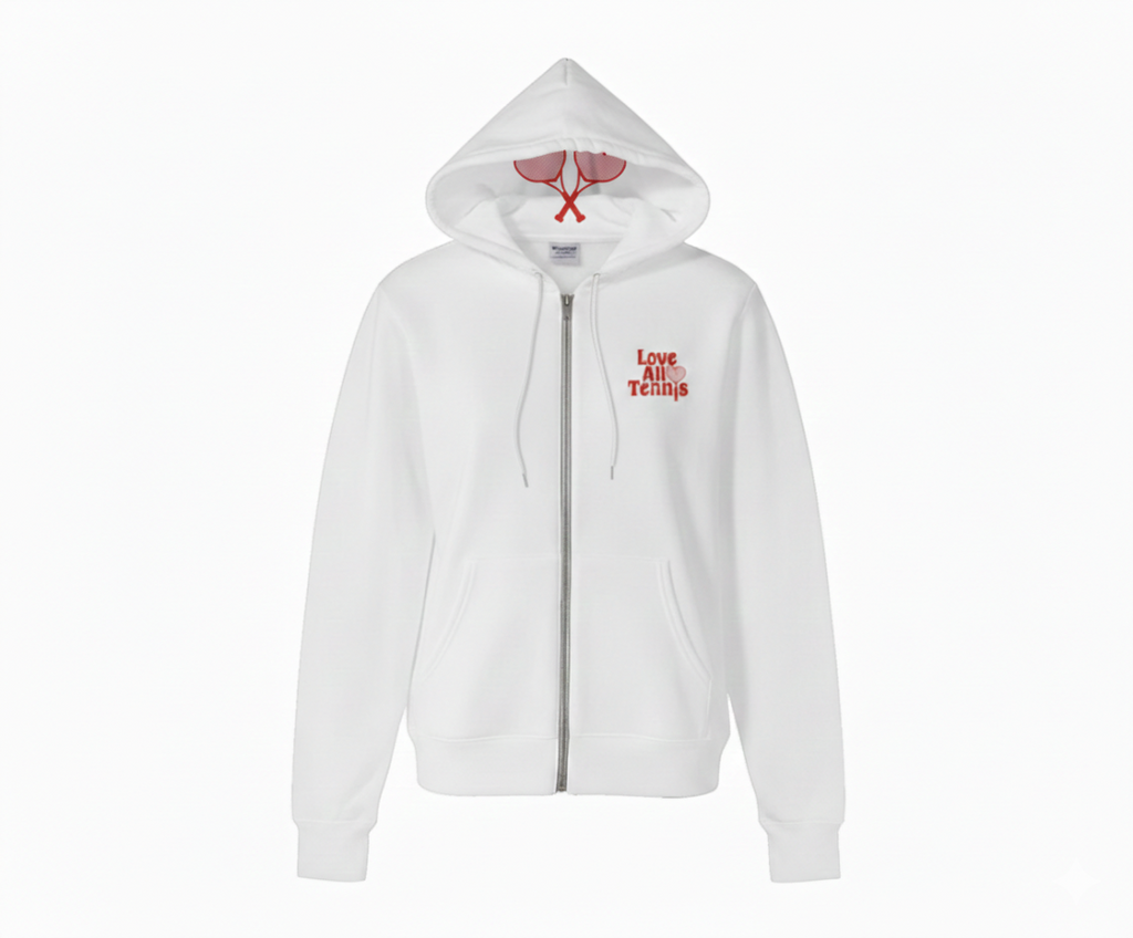 トップス I LOVE VALLAD ZIP HOODIE Love All Tennis Women's Arden Zip Hoodie