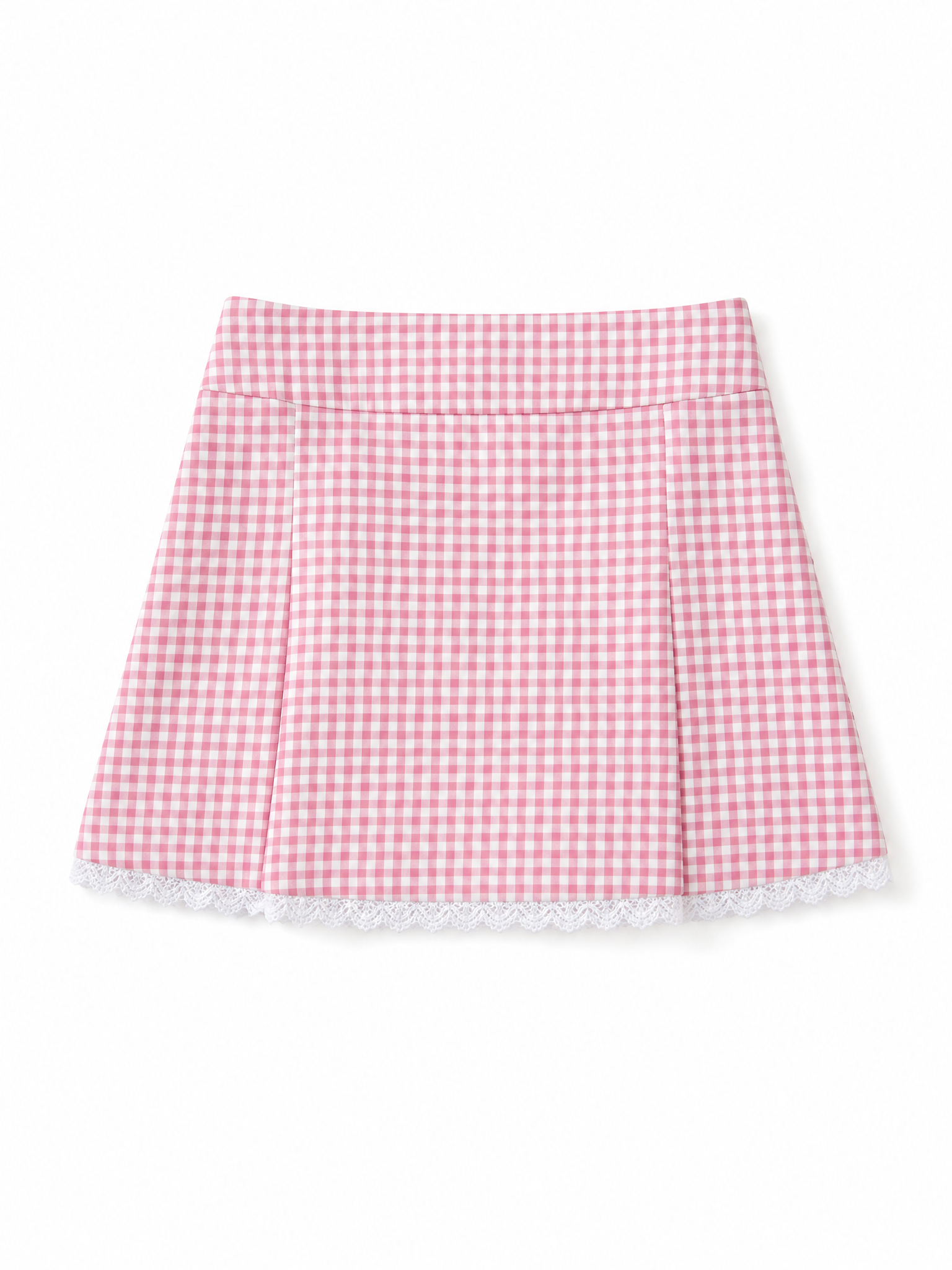Claire Gingham Lace Skirt