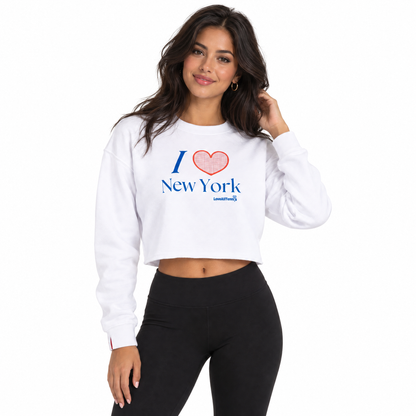 Love All Tennis Women's Lightweight Cropped Crew Pullover