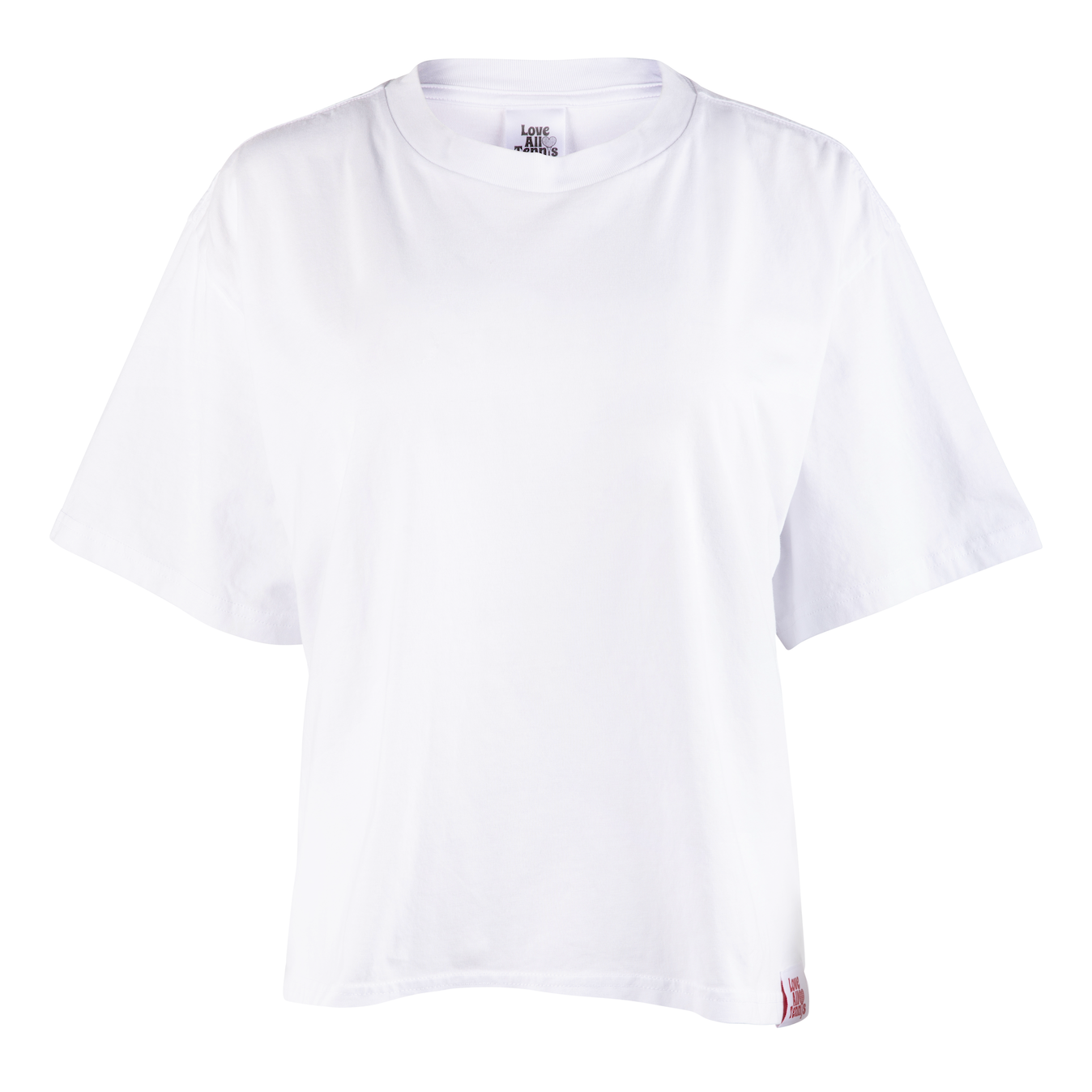 White t-shirt on a white background