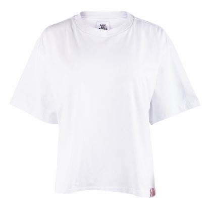White t-shirt on a white background