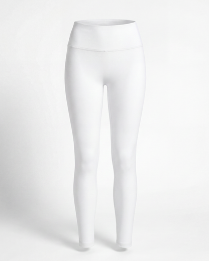 White leggings on a light gray background