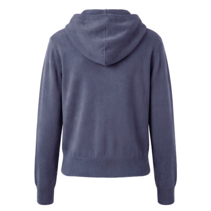 Blue hoodie on a white background