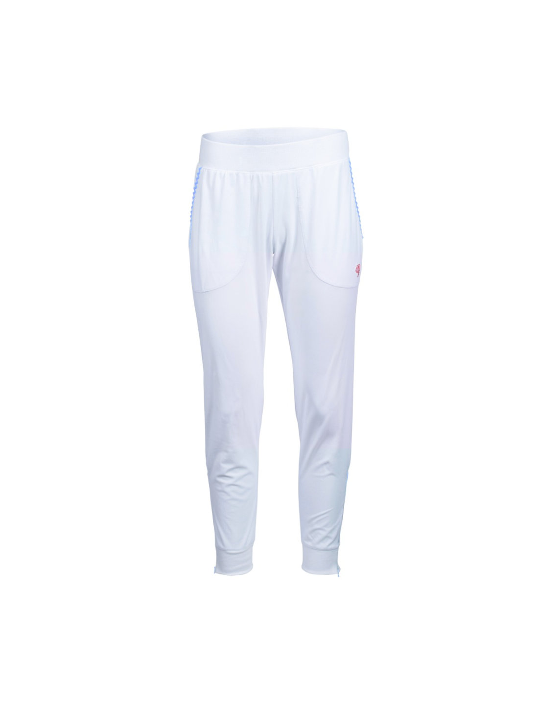 White sweatpants on a white background