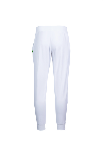 White pants on a white background