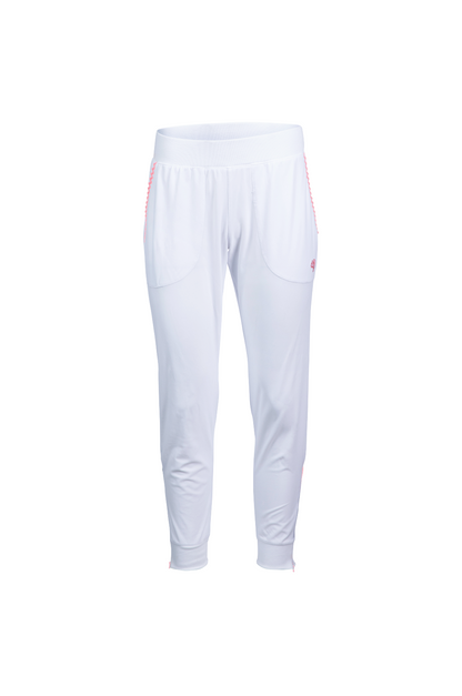 White pants on a white background