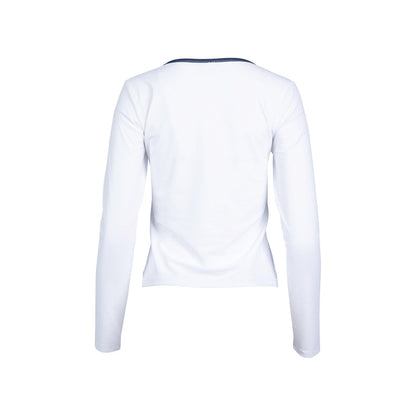 White long-sleeve shirt on a white background
