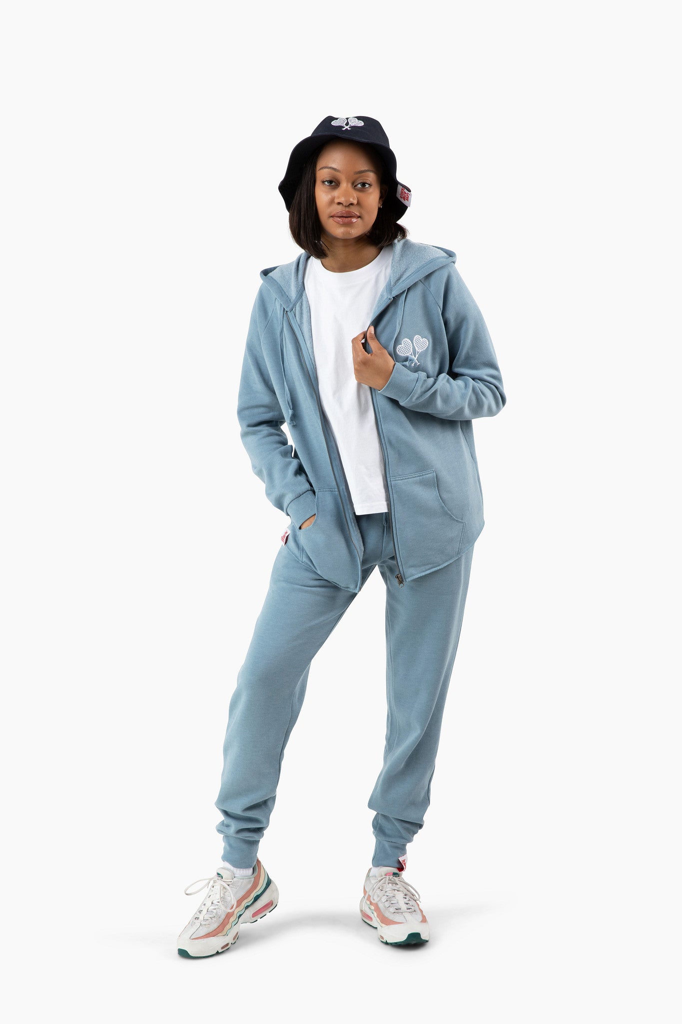 Love All Tennis Women's Courtney Lightweight Wash Zip Hoodie