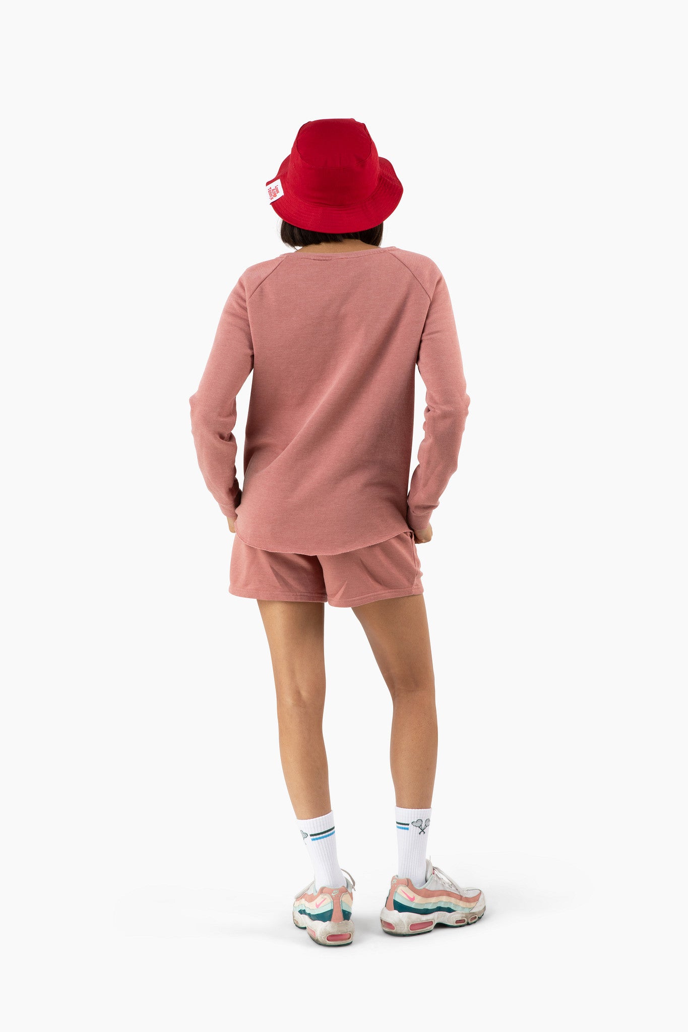 Love All Tennis Womens Courtney Lightweight Wash Sweatshirt