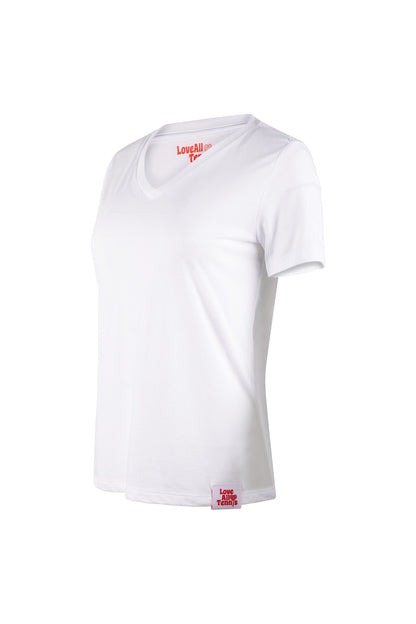 Love All Tennis Womens Triblend V-Neck Tee
