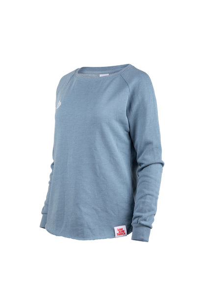 Love All Tennis Womens Courtney Lightweight Wash Sweatshirt
