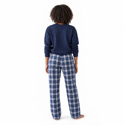 Love All Tennis Women's Navy Flannel Plaid Pant