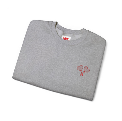 Love All Tennis Adult Embroidered Crewneck Sweatshirt