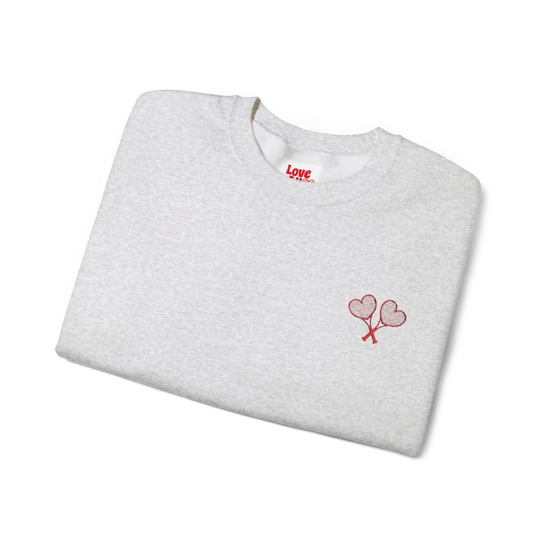 Love All Tennis Adult Embroidered Crewneck Sweatshirt