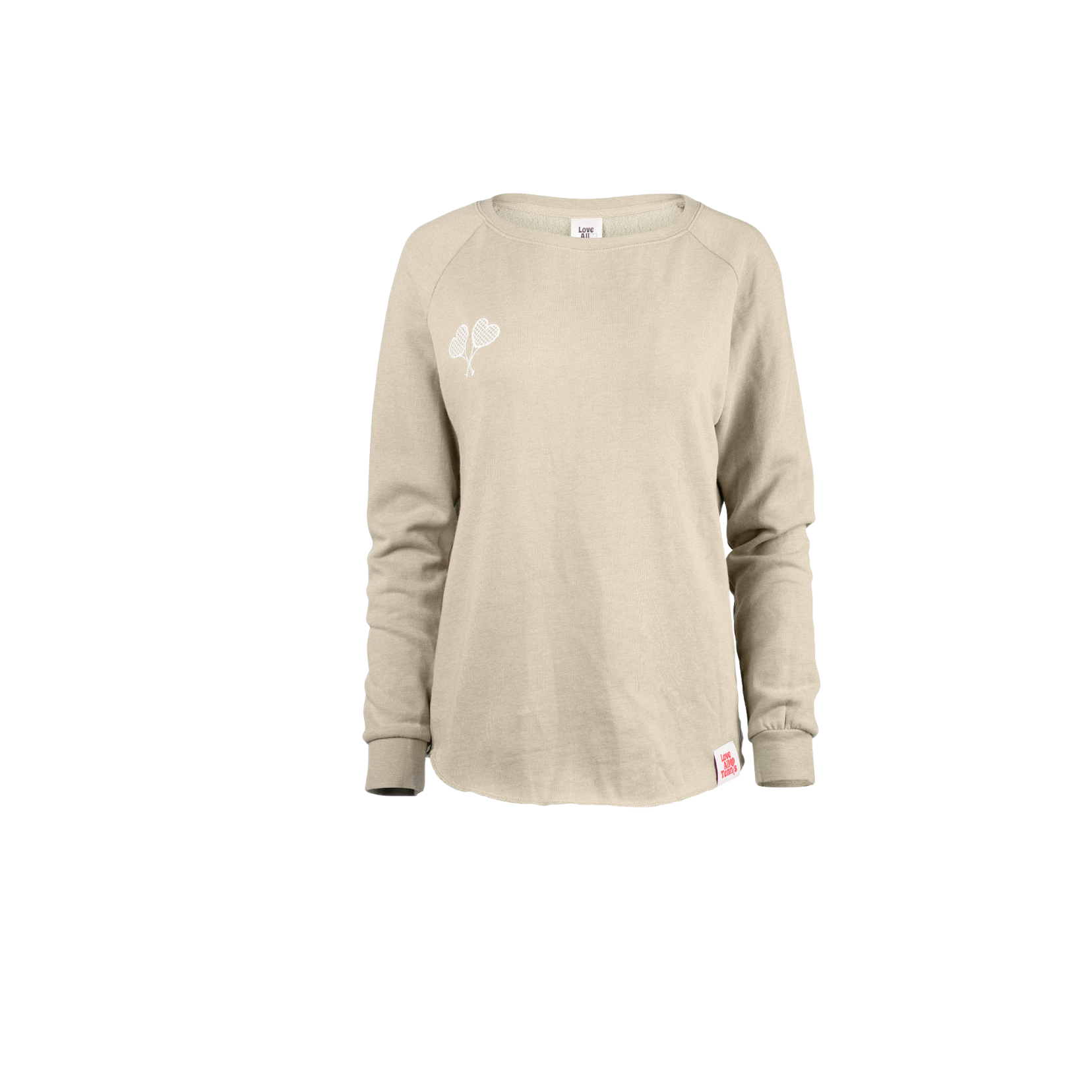 Love All Tennis Womens Courtney Lightweight Wash Sweatshirt