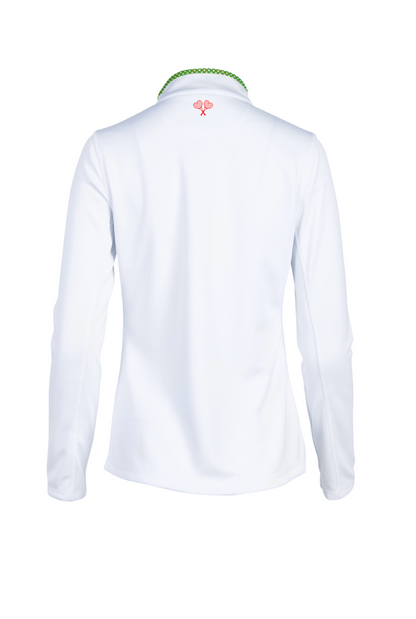 Love All Tennis Women's Tracy 1/4 Zip Jacket Resort Gingham
