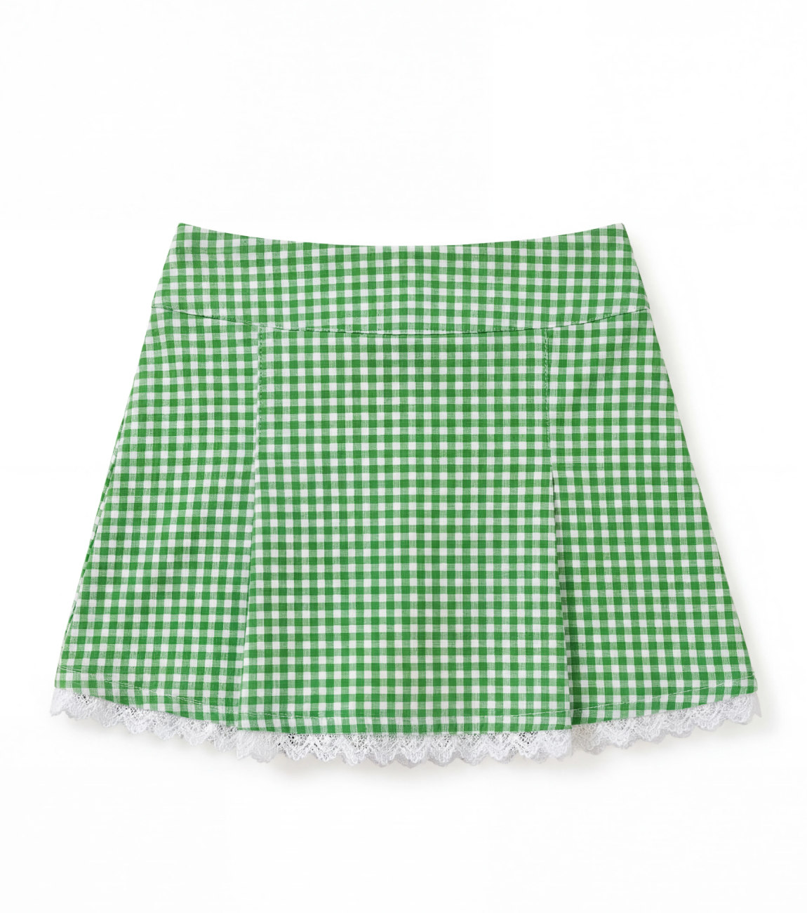 Claire Gingham Lace Skirt