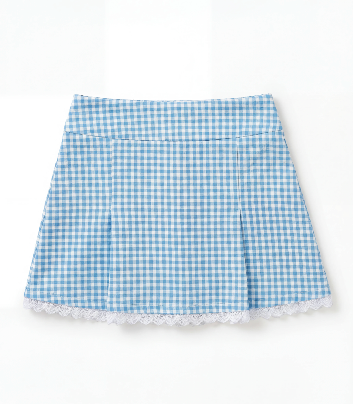 Claire Gingham Lace Skirt