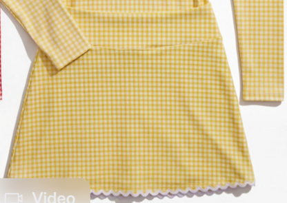 Annika Littles Gingham Golf Skirt