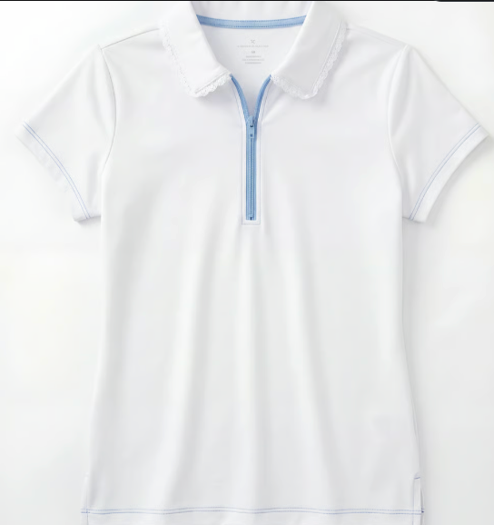 Claire Solid Resort Short Sleeve Golf Top