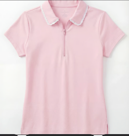 Claire Solid Resort Short Sleeve Golf Top