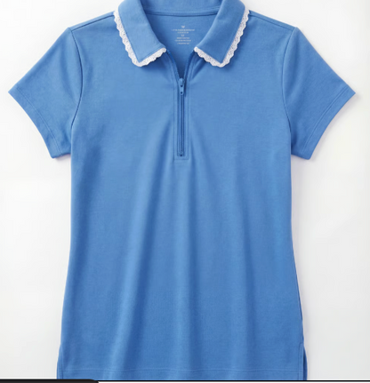 Claire Solid Resort Short Sleeve Golf Top