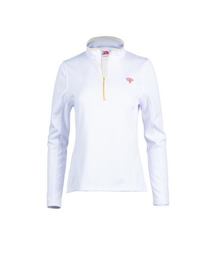 Love All Tennis Women's Tracy 1/4 Zip Jacket Polka Dot