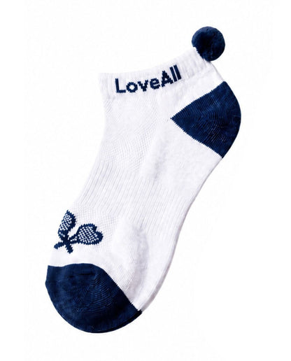 Love All Tennis Pom Pom Sock
