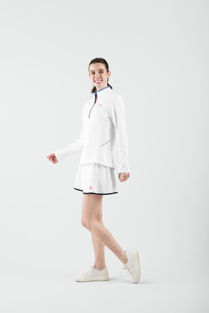 Love All Tennis Women's Tracy 1/4 Zip Jacket Gingham