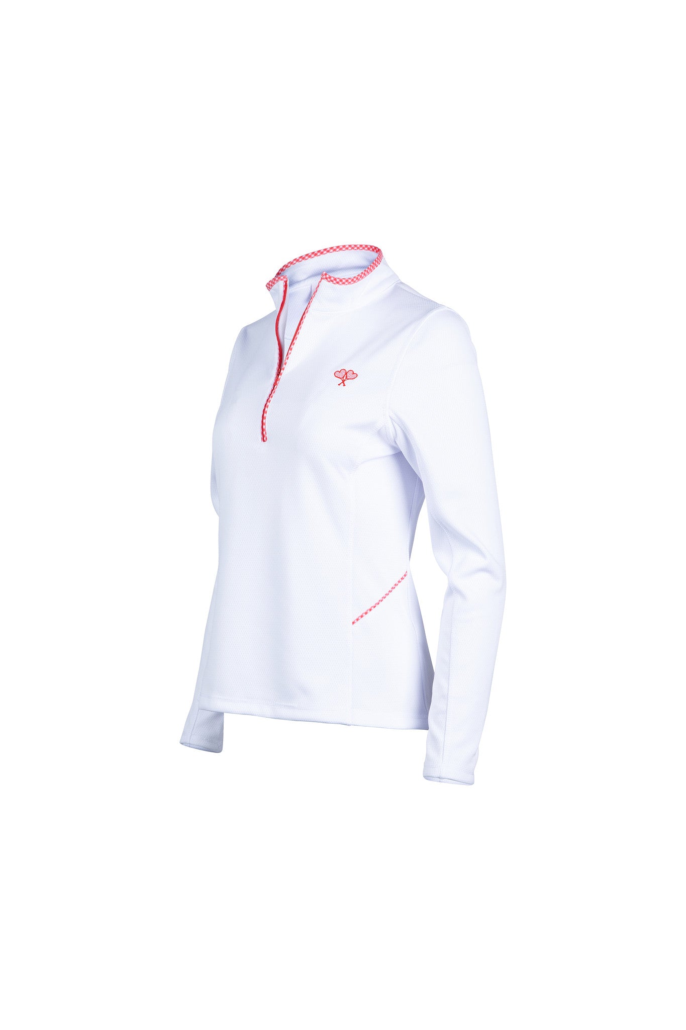 Love All Tennis Women's Tracy 1/4 Zip Jacket Gingham